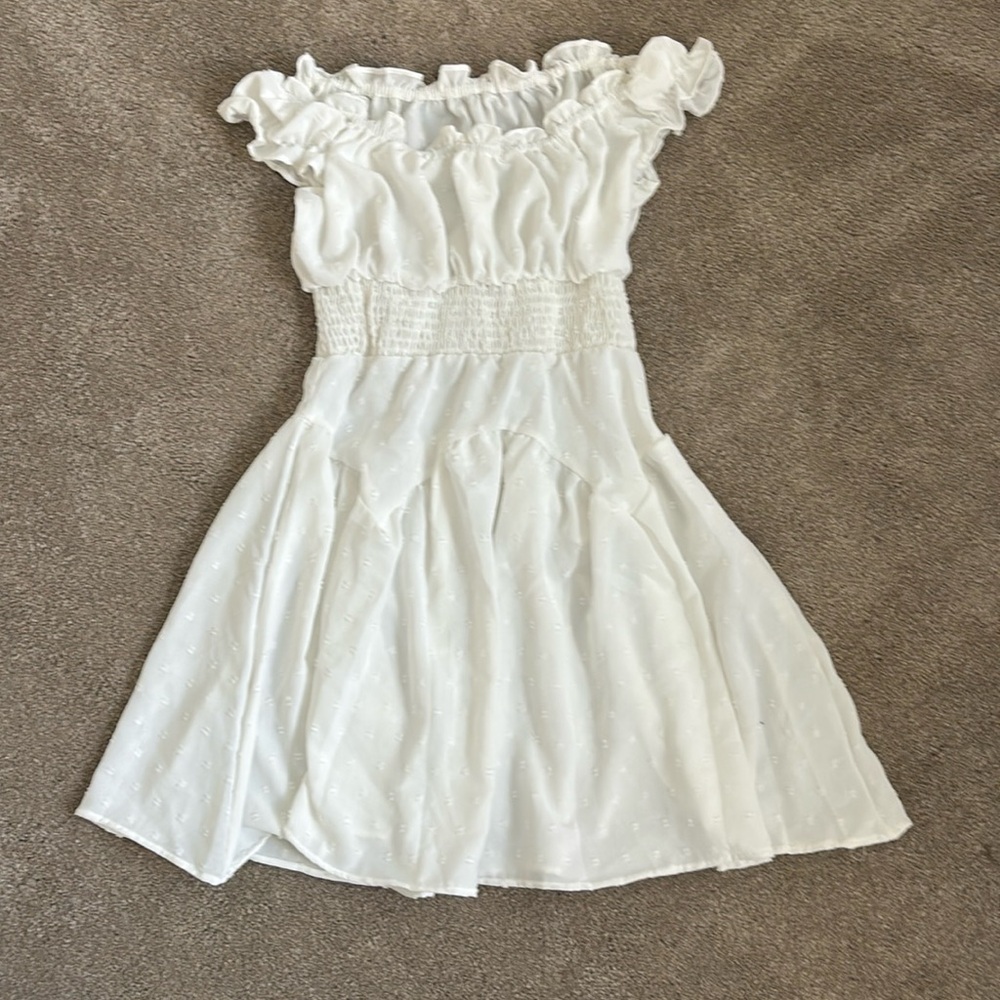 White cotton dress small size
